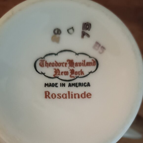 Vintage Theodore Haviland Rosalinde Creamer.. Crafted in USA - Picture 4 of 4